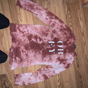 Okay pink tie dye long sleeve